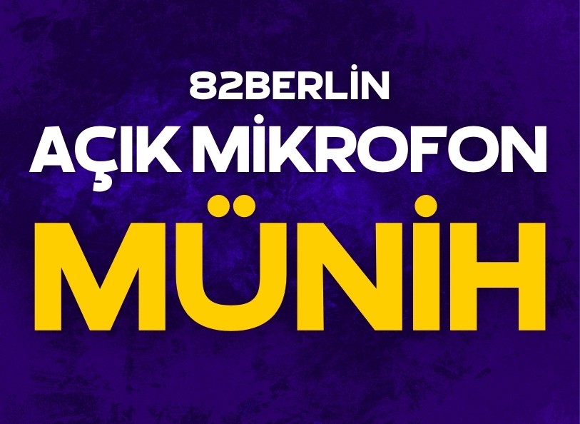 Münih Türkçe Açık Mikrofon afişi